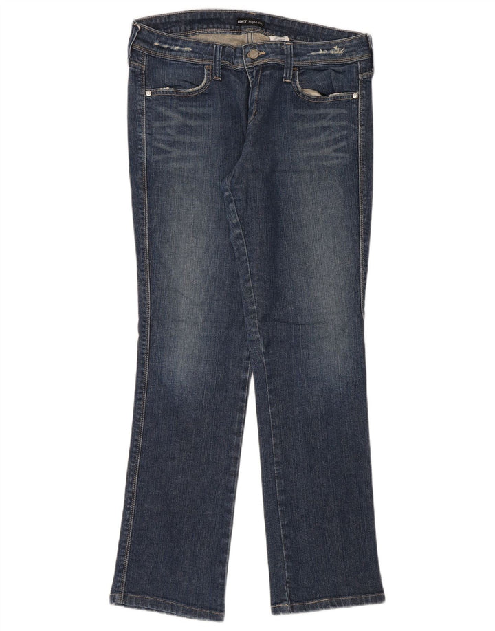 Levi's Womens Distressed Straight Jeans US 10 Large W32 L32 Blue Cotton