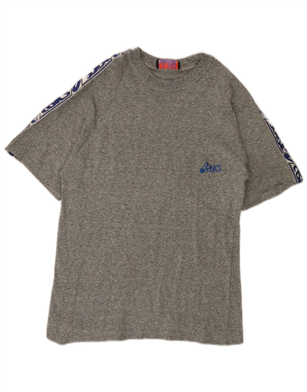 ASICS Mens Graphic T-Shirt Top Small Grey Flecked