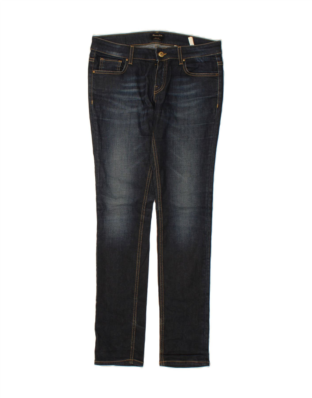 MASSIMO DUTTI Womens Slim Jeans EU 38 Small W28 L31 Navy Blue Cotton Vintage Massimo Dutti and Second-Hand Massimo Dutti from Messina Hembry 