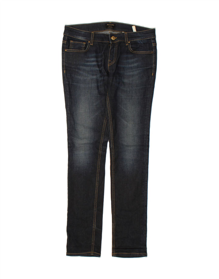 MASSIMO DUTTI Womens Slim Jeans EU 38 Small W28 L31 Navy Blue Cotton Vintage Massimo Dutti and Second-Hand Massimo Dutti from Messina Hembry 