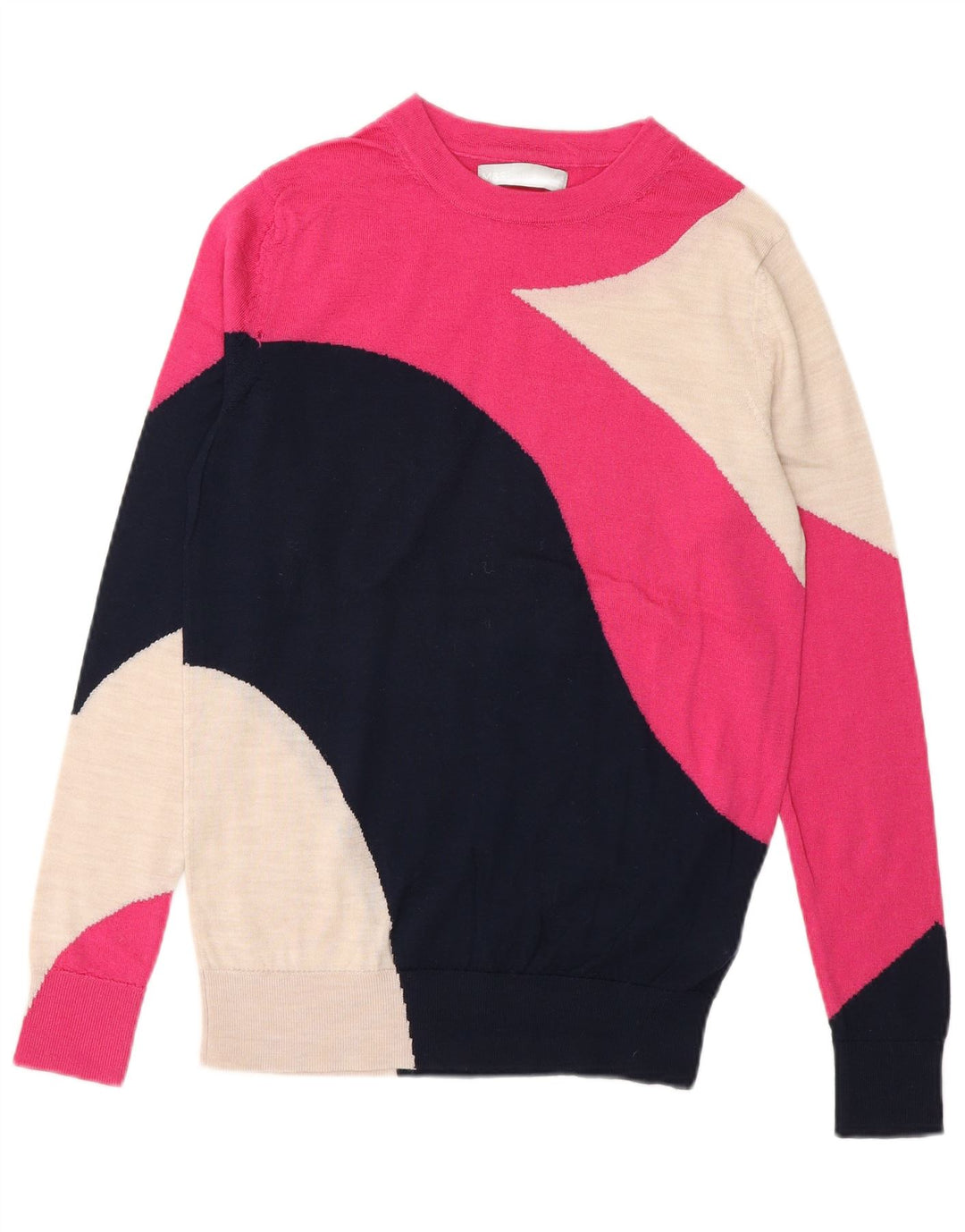 Marks & Spencer Womens Crew Neck Jumper Sweater UK 6 XS Multicoloured