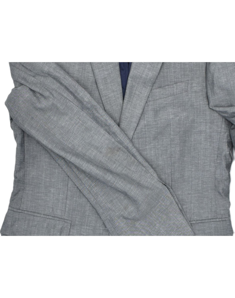 REISS Mens 2 Button Blazer Jacket UK 38 Medium Grey Wool | Vintage | Thrift | Second-Hand | Used Clothing | Messina Hembry 