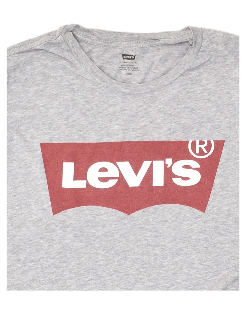 LEVI'S Mens Graphic T-Shirt Top Large Grey | Vintage Levi's | Thrift | Second-Hand Levi's | Used Clothing | Messina Hembry 