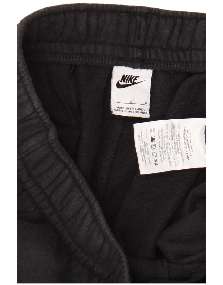 Nike Womens Tracksuit Trousers UK 16 Large  Black Cotton