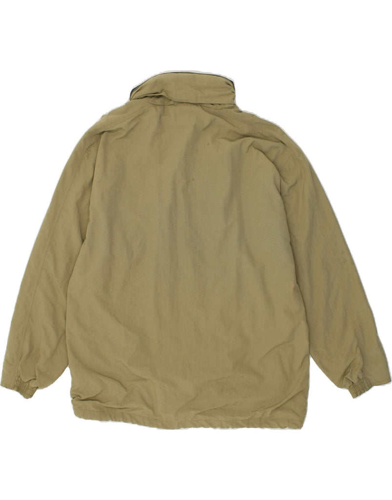 DIADORA Mens Hooded Rain Jacket UK 38 Medium Khaki Polyamide | Vintage Diadora | Thrift | Second-Hand Diadora | Used Clothing | Messina Hembry 