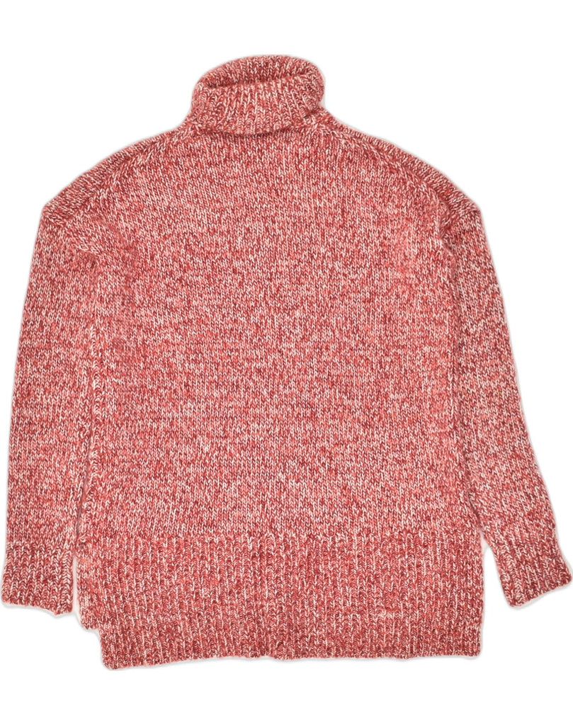 J. CREW Womens Oversized Roll Neck Jumper Sweater UK 2 2XS Red Flecked | Vintage J. Crew | Thrift | Second-Hand J. Crew | Used Clothing | Messina Hembry 