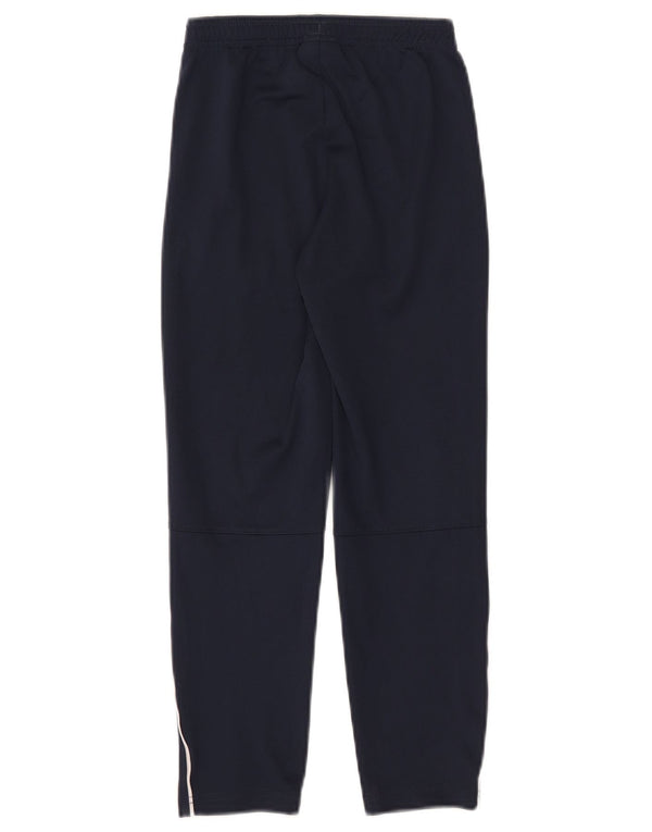 Nike Boys Dri Fit Tracksuit Trousers 8-9 Years Small Navy Blue Polyester