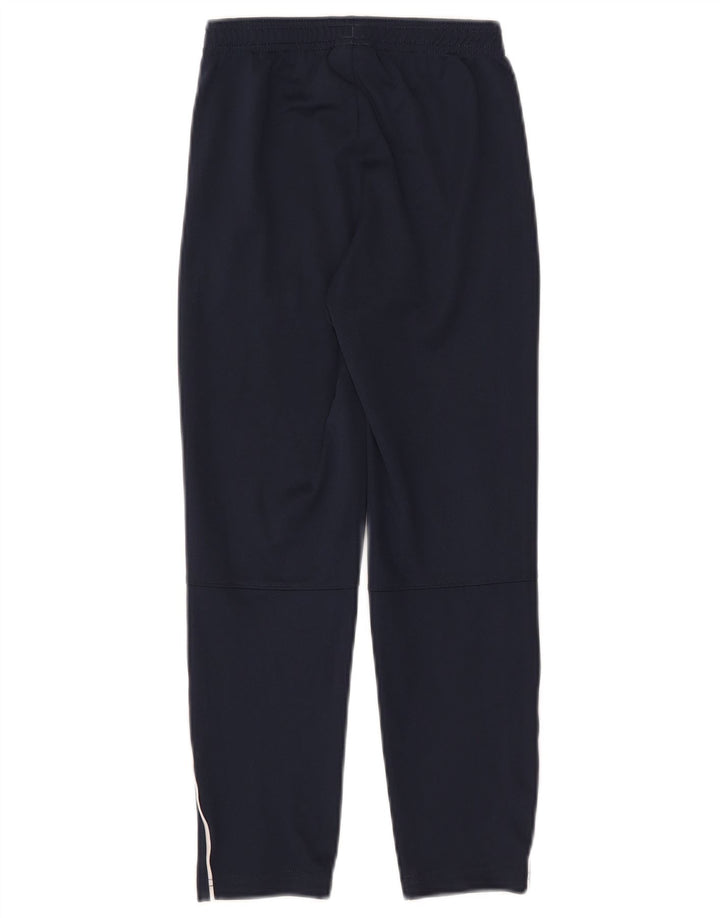 Nike Boys Dri Fit Tracksuit Trousers 8-9 Years Small Navy Blue Polyester