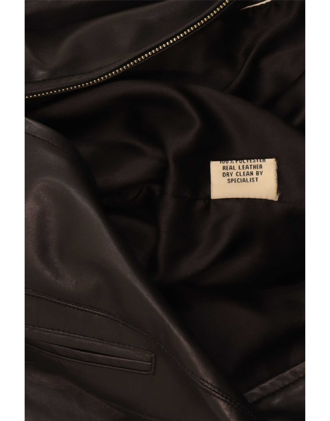 Vintage Womens Leather Jacket UK 12 Medium Black