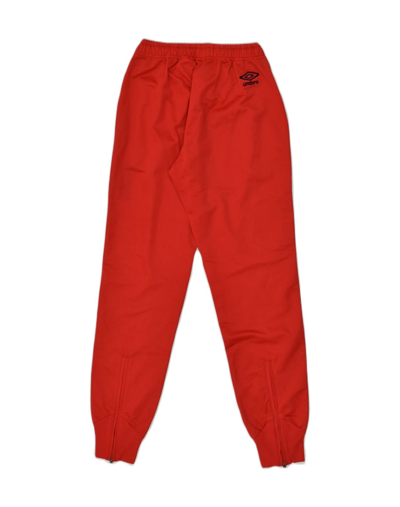 UMBRO Mens Graphic Tracksuit Trousers Joggers XS Red Polyester | Vintage Umbro | Thrift | Second-Hand Umbro | Used Clothing | Messina Hembry 