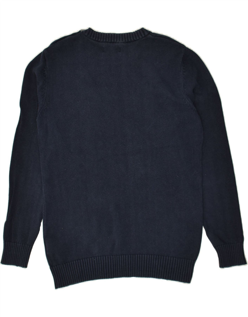 JACK & JONES Mens Crew Neck Jumper Sweater Small Navy Blue Cotton | Vintage Jack & Jones | Thrift | Second-Hand Jack & Jones | Used Clothing | Messina Hembry 