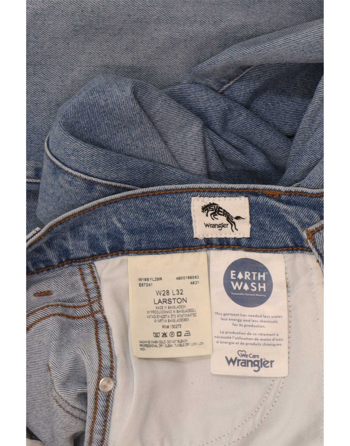 Wrangler Mens Larston Slim Jeans W28 L32 Blue Cotton