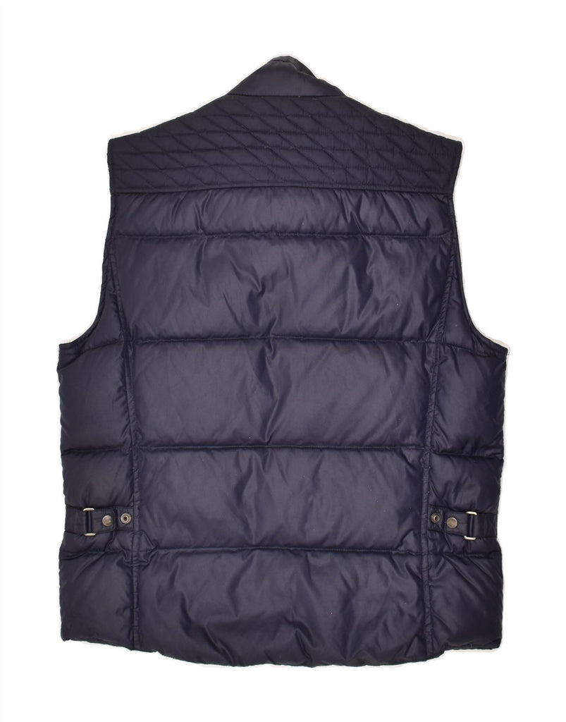 ALVIERO MARTINI Mens Padded Gilet UK 36 Small Navy Blue | Vintage ALVIERO MARTINI | Thrift | Second-Hand ALVIERO MARTINI | Used Clothing | Messina Hembry 