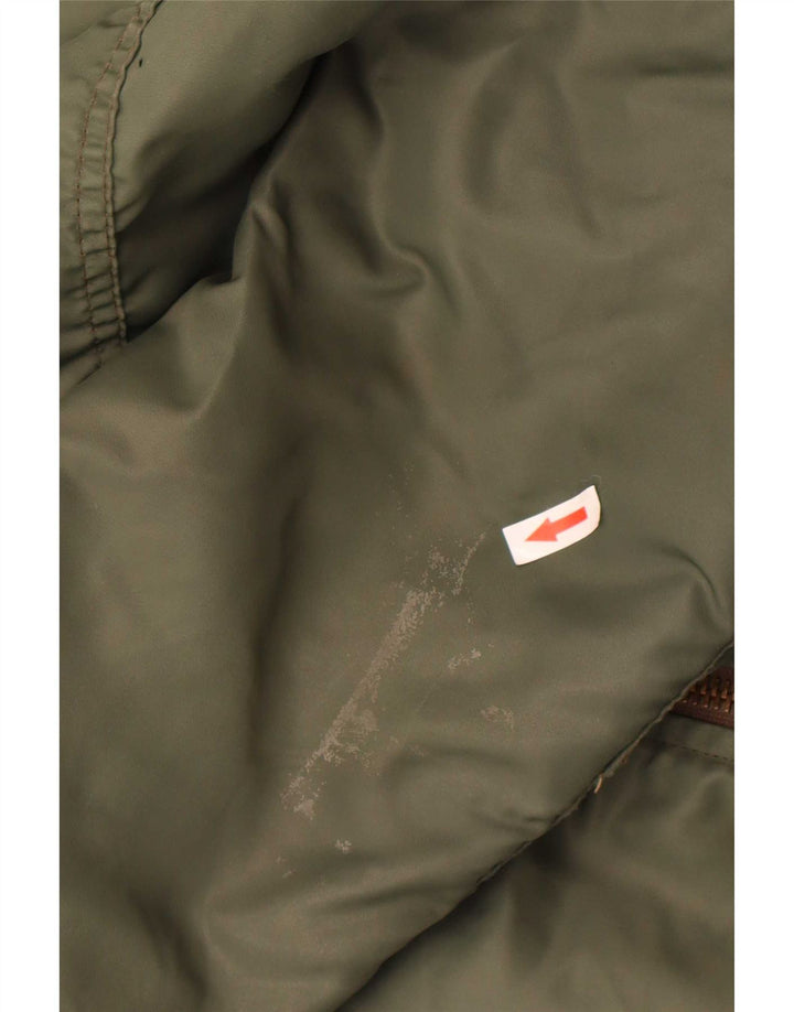 Carrera Mens Bomber Jacket UK 40 Large Khaki Colourblock Polyamide