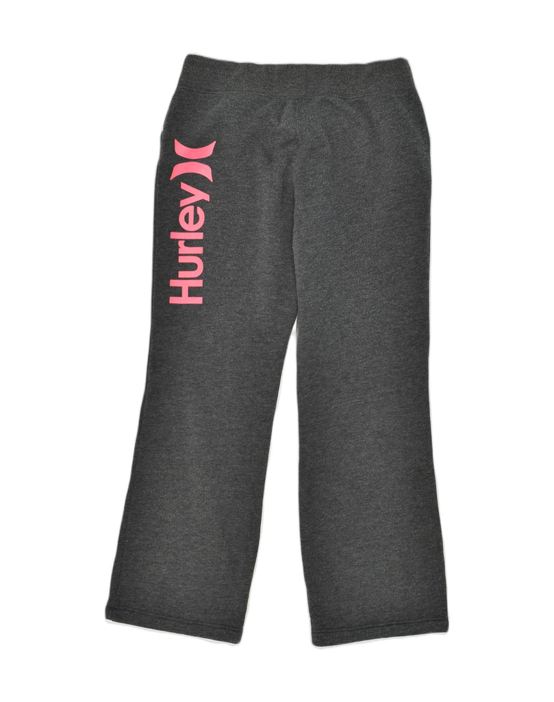 HURLEY Girls Graphic Tracksuit Trousers 13-14 Years Grey Cotton | Vintage Hurley | Thrift | Second-Hand Hurley | Used Clothing | Messina Hembry 