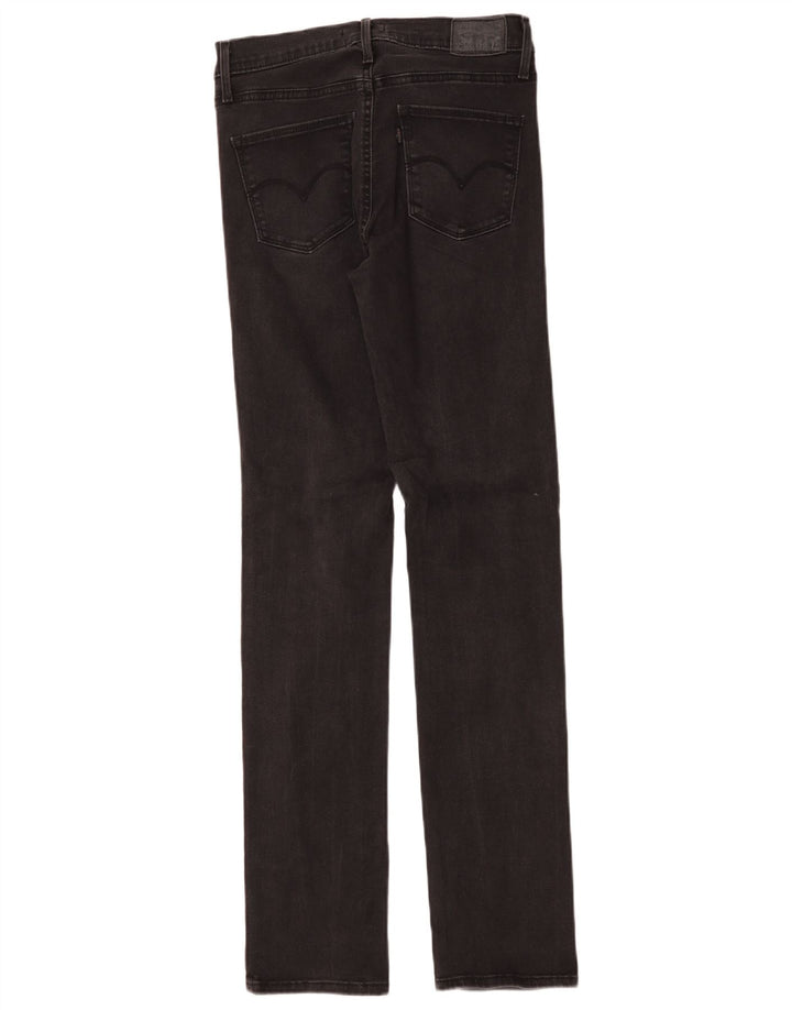 Levi's Womens Slimming Slim Jeans W29 L32 Black Cotton