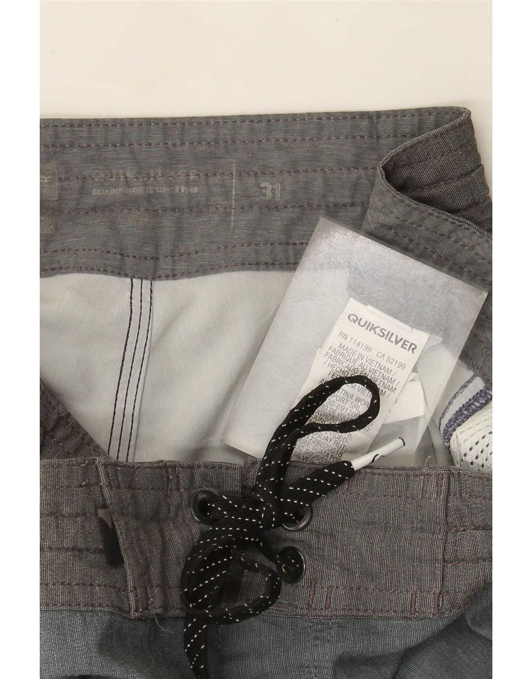 Quiksilver Mens Swimming Shorts Medium  Blue Colourblock Polyester
