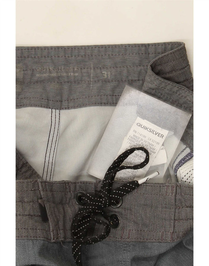 Quiksilver Mens Swimming Shorts Medium  Blue Colourblock Polyester