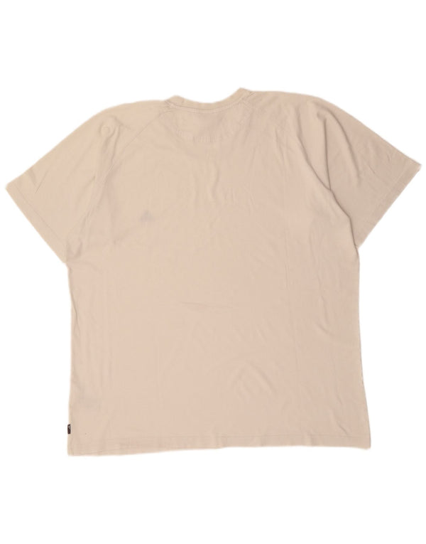 ADIDAS Mens T-Shirt Top 2XL Off White Cotton