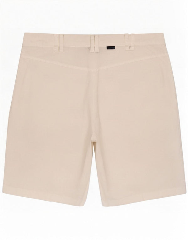 Invicta Womens High Waist Chino Shorts IT 46 Large W30 White