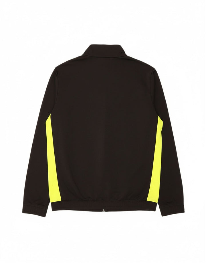 PUMA Mens Graphic Tracksuit Top Jacket Small Black Colourblock Polyester