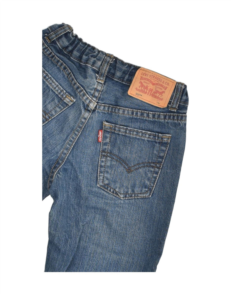 LEVI'S Boys 505 Regular Fit Straight Jeans 6-7 Years W18 L21  Navy Blue | Vintage Levi's | Thrift | Second-Hand Levi's | Used Clothing | Messina Hembry 