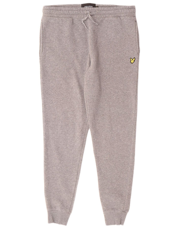 Lyle & Scott Mens Tracksuit Trousers Joggers Medium  Grey Flecked Cotton