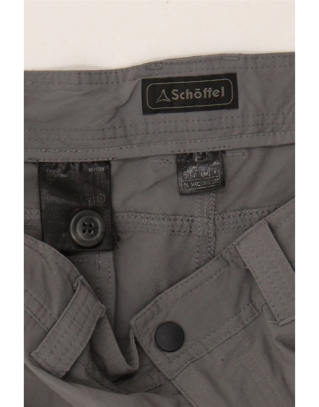 SCHOFFEL Womens Straight Cargo Trousers W36 L30 Grey Vintage Schoffel and Second-Hand Schoffel from Messina Hembry 