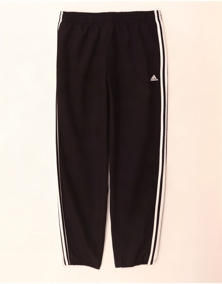 Adidas Mens Tracksuit Trousers Joggers Small Black Polyester