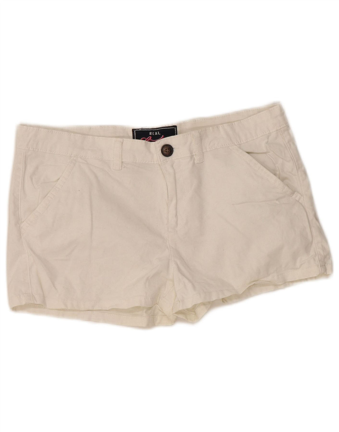 Superdry Womens Chino Shorts Medium W34  White Cotton