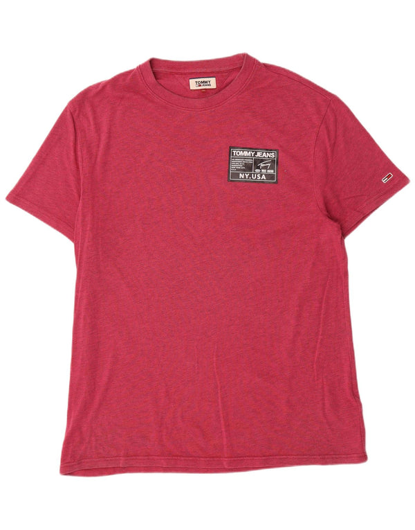 Tommy Hilfiger Mens T-Shirt Top XL Red Cotton