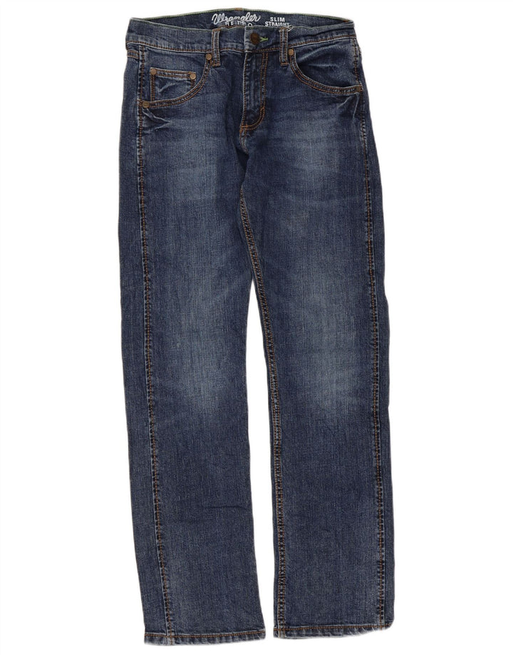 Wrangler Womens Retro Slim Straight Jeans W28 L30 Blue