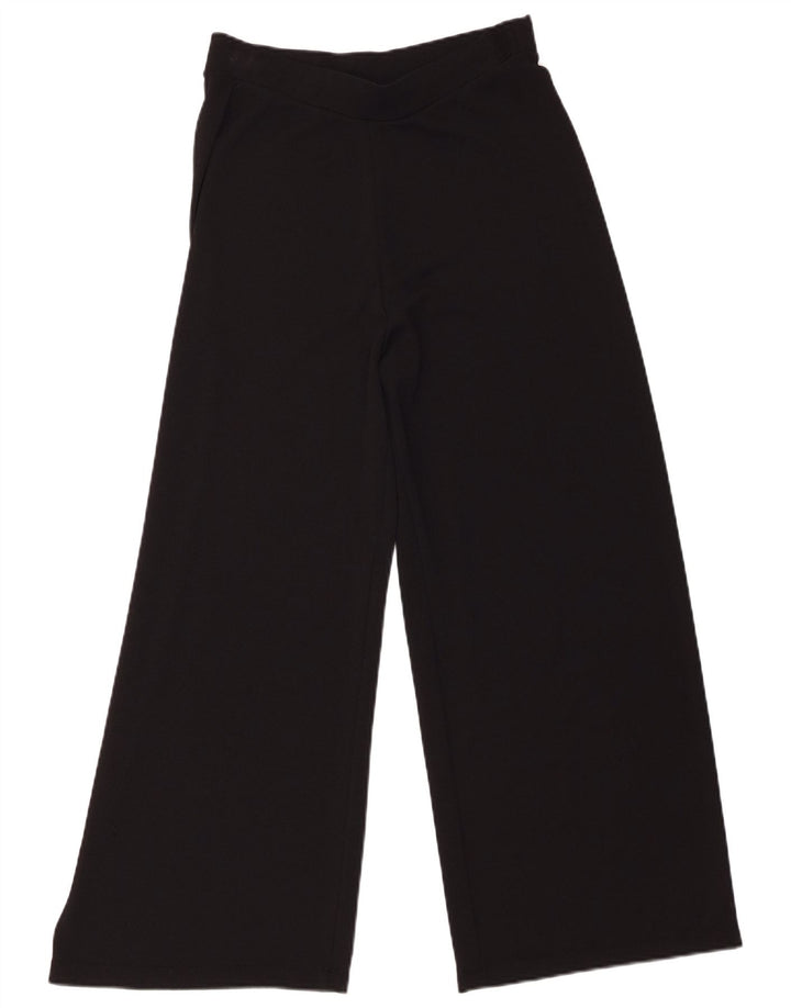 Zara Womens Wide Leg Chino Trousers Medium W28 L29 Black