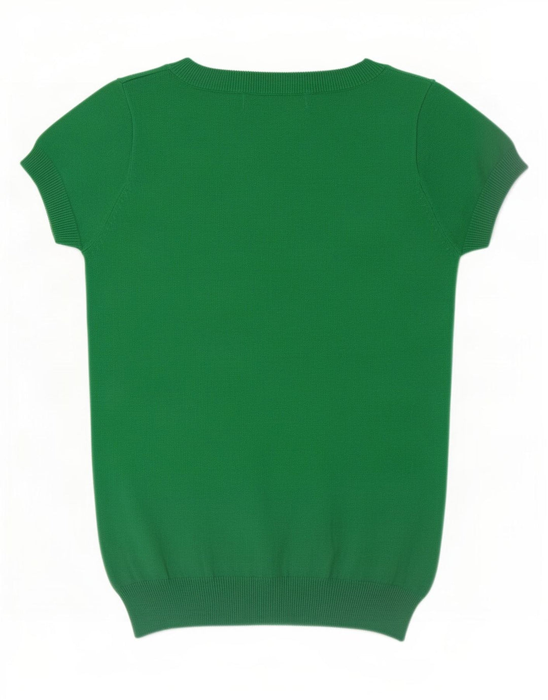 Zara Womens Blouse Top UK 8 Small Green Cotton
