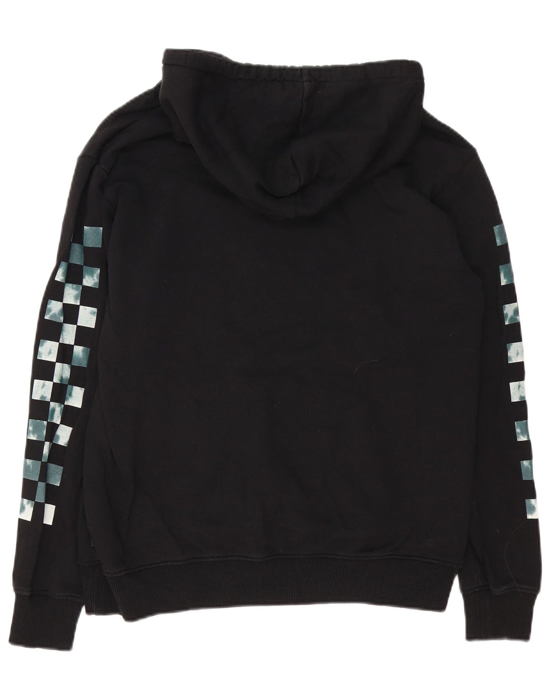 Vans Mens Graphic Hoodie Jumper Medium Black Cotton