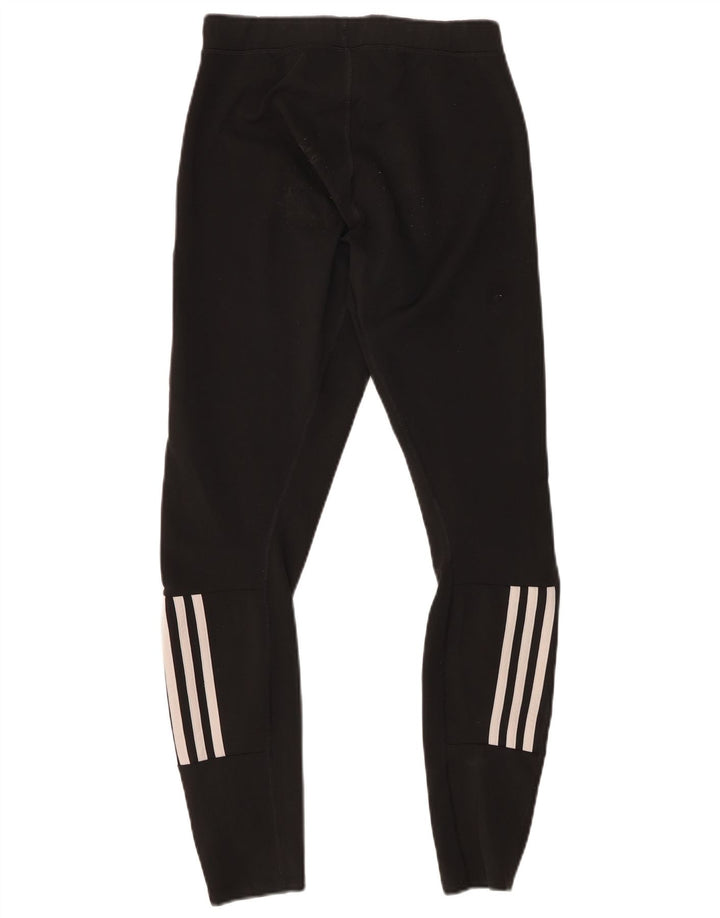 Adidas Womens Leggings UK 12 Medium  Black Polyester