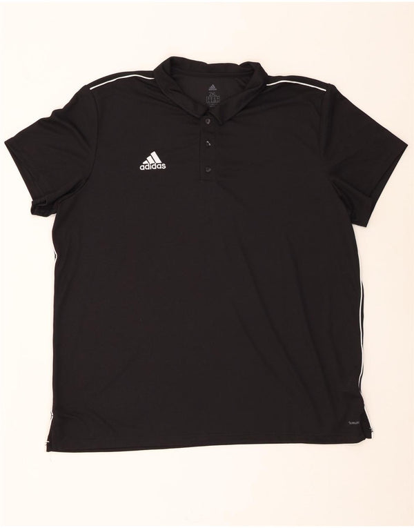 Adidas Mens Climalite Polo Shirt 2XL Black Polyester