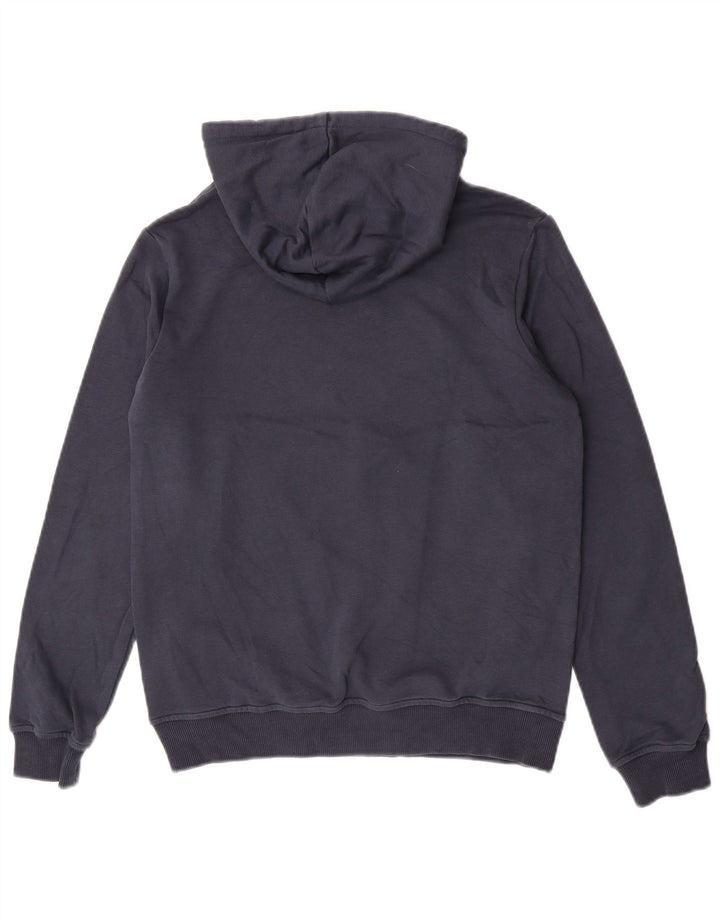 K-Way Mens Hoodie Jumper Small Navy Blue Cotton