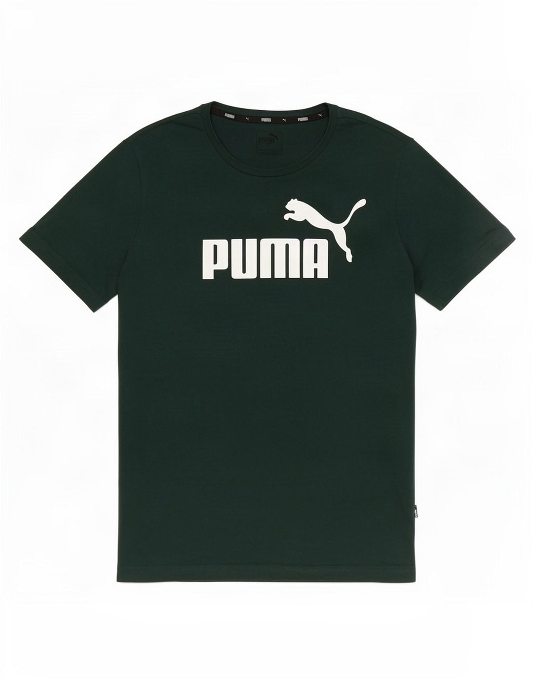 Puma Mens Graphic T-Shirt Top Small Green Cotton