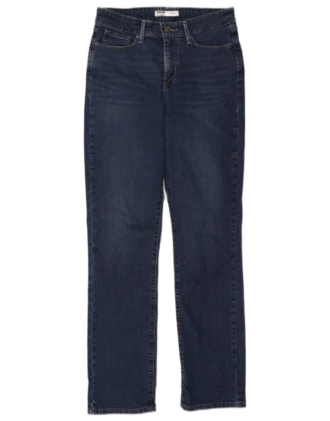 Levi's Womens Signature Straight Jeans US 6 Medium W28 L32 Navy Blue