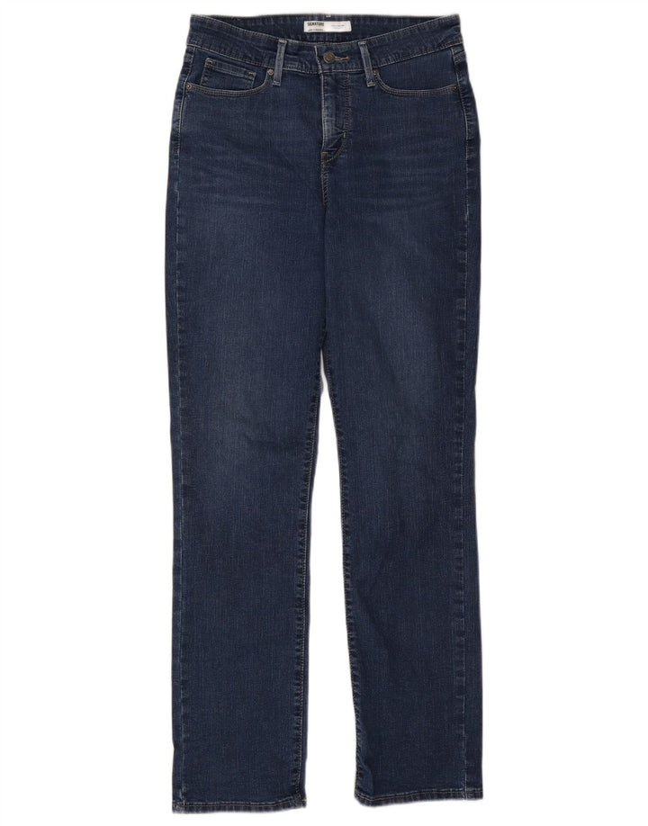 Levi's Womens Signature Straight Jeans US 6 Medium W28 L32 Navy Blue