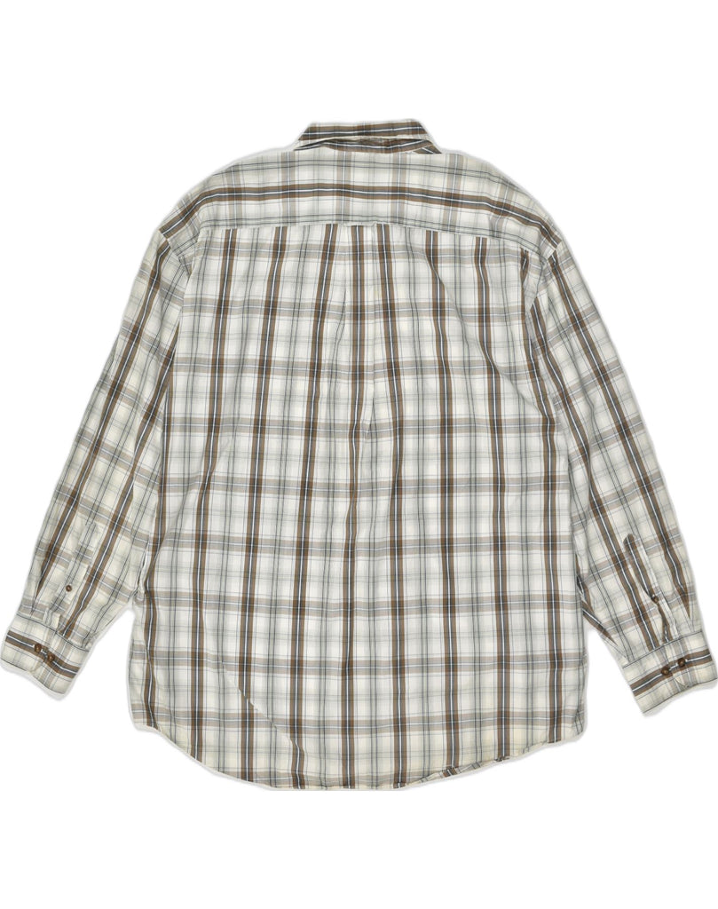 NAUTICA Mens Shirt 2XL Grey Check Cotton | Vintage Nautica | Thrift | Second-Hand Nautica | Used Clothing | Messina Hembry 