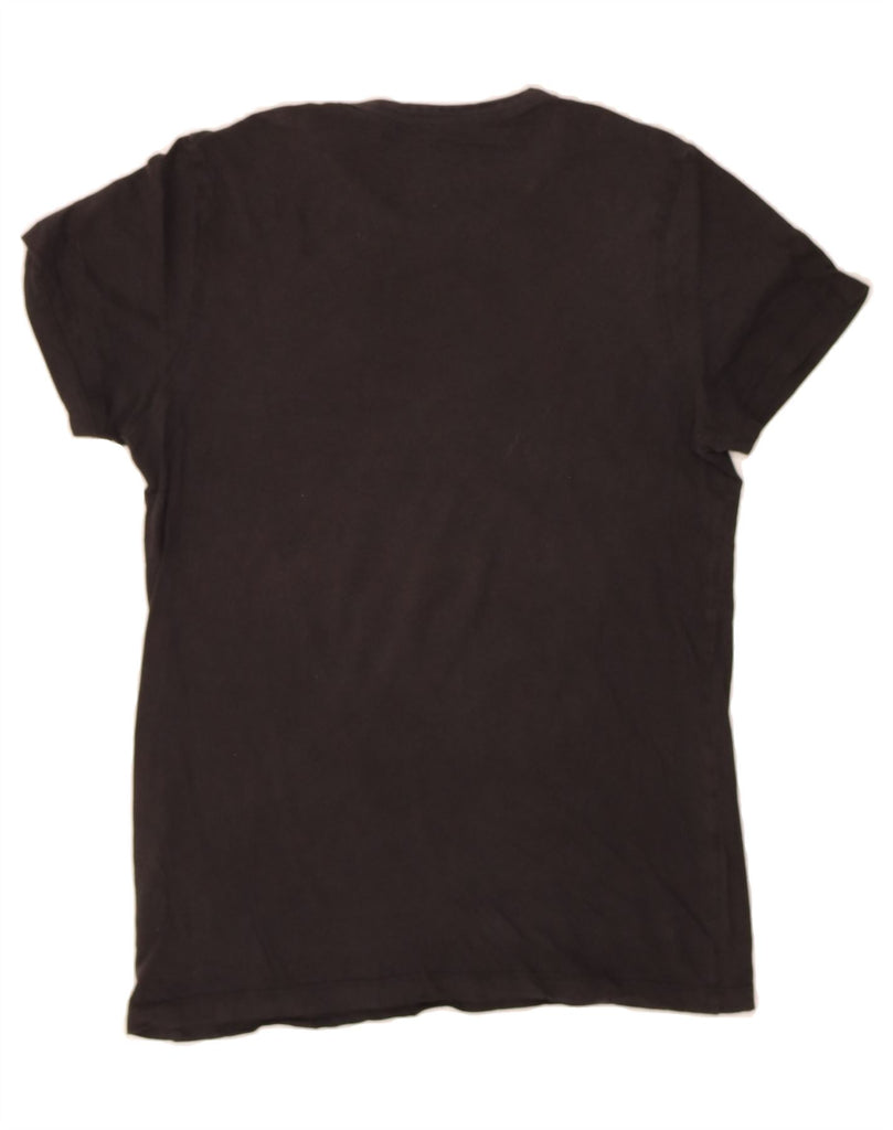 JACK & JONES Mens Graphic T-Shirt Top Medium Black Cotton Vintage Jack & Jones and Second-Hand Jack & Jones from Messina Hembry 