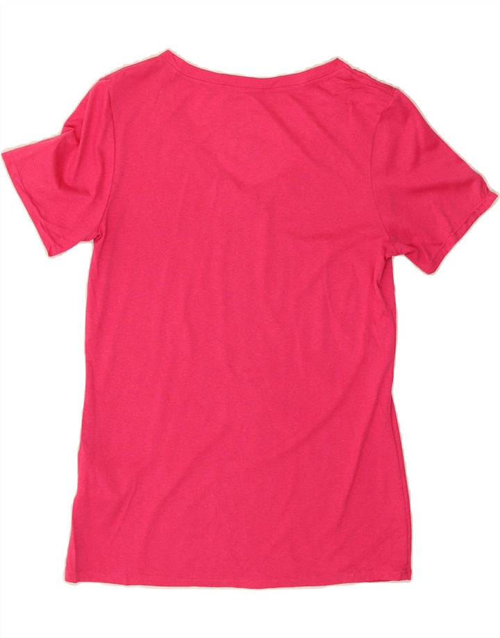 NIKE Womens Athletic Fit  T-Shirt Top UK 8 Small Pink Polyester Vintage Nike and Second-Hand Nike from Messina Hembry 