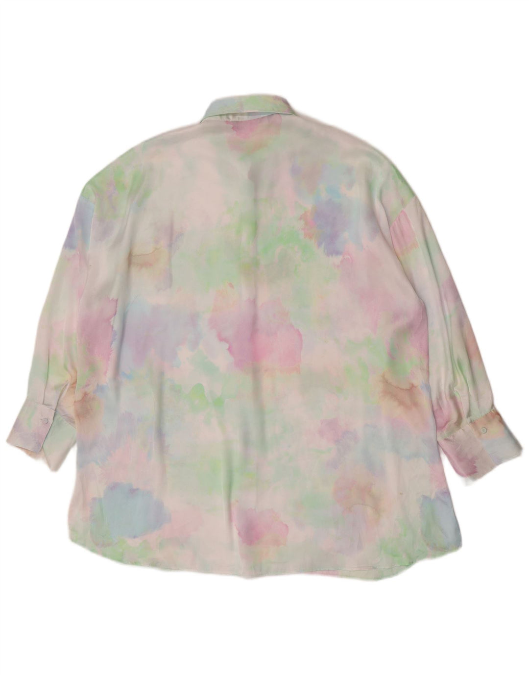 Zara Womens Oversized Shirt Dress UK 16 Large Multicoloured Tie Dye