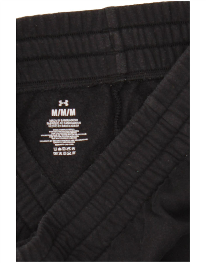 Under Armour Mens Tracksuit Trousers Medium  Black Cotton