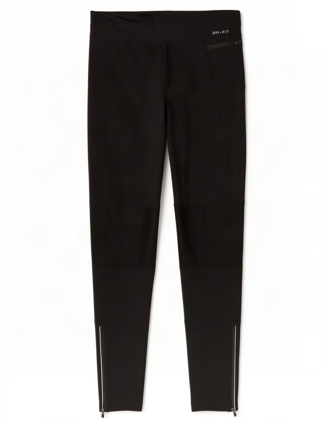 Nike Womens Dri Fit Leggings UK 12 Medium Black Polyester