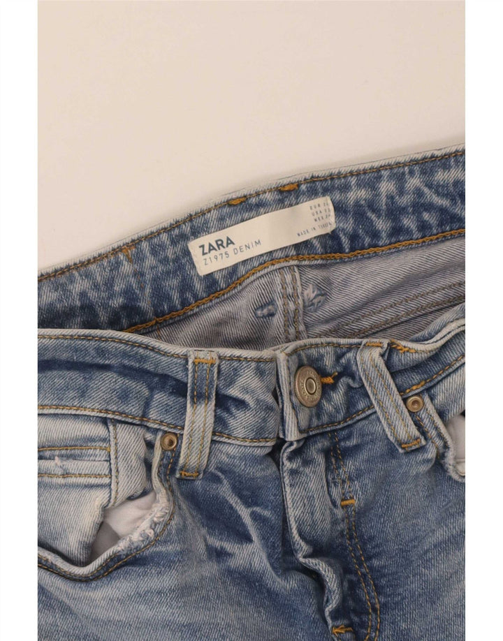 Zara Womens Flared Jeans EU 34 2XS W24 L24 Blue