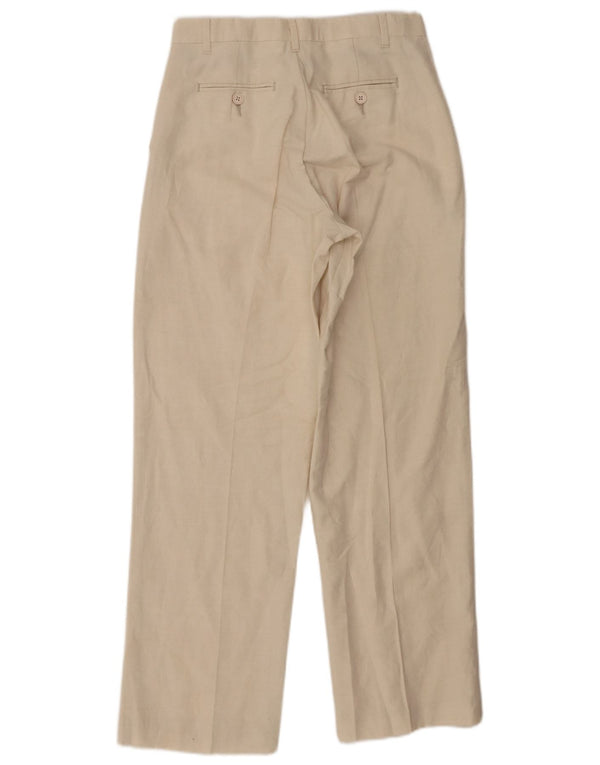 Izod Boys Straight Chino Trousers 15-16 Years W26 L29 Beige Linen