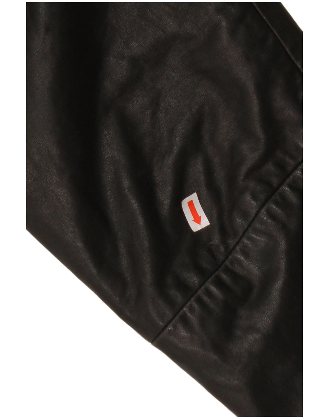 MAURITIUS Womens 3 Button Leather Blazer Jacket UK 18 XL Black Leather